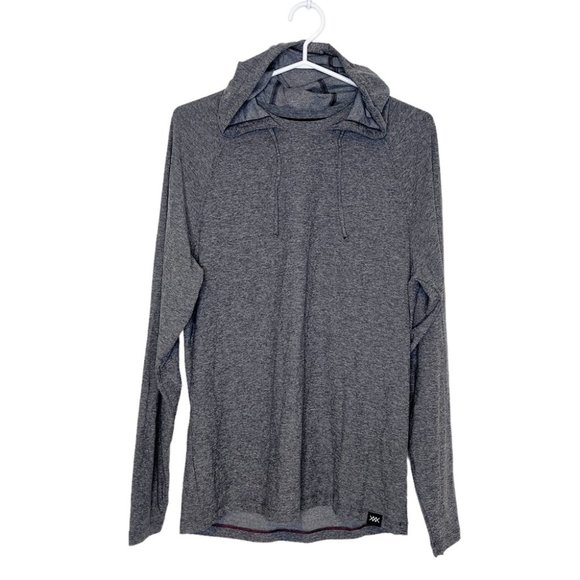 NEW RHONE Reign Midweight Hoodie Charcoal Heather - Picture 3 of 4